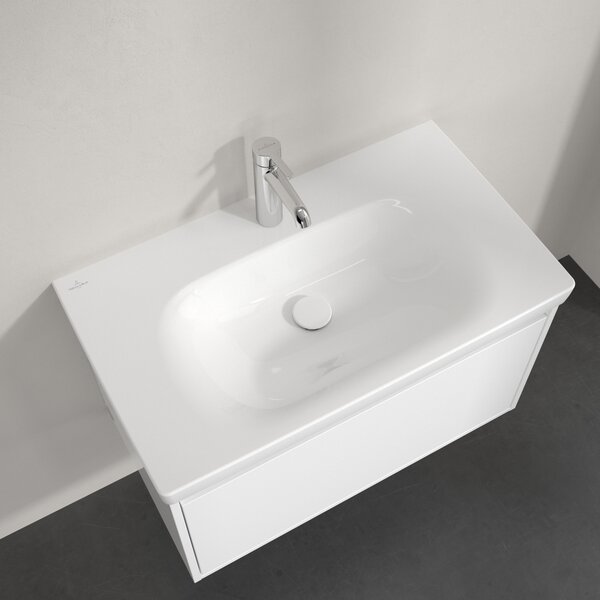 Villeroy & Boch Skyla lavoar 80x46 cm dreptunghiular mobilier alb luciu 5A518101