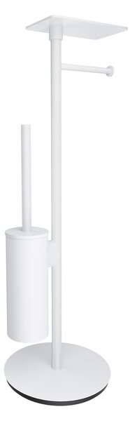 Omnires Modern Project suport pentru hârtie igienică cu perie de toaletă alb MP60820WM