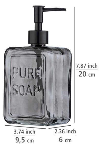 Wenko Pure dozator săpun 550 ml gri 24713100