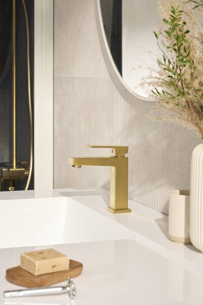 KFA Armatura Logon Brushed Light Gold baterie lavoar stativ auriu 5132-815-39