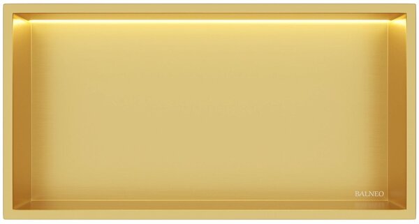 Balneo Wall Box raft de nișă 60 cm auriu B0101030109-2