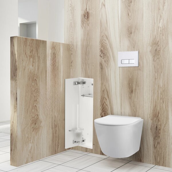 Balneo Wall-Box Brush compartiment perie wc alb B0401070505-02