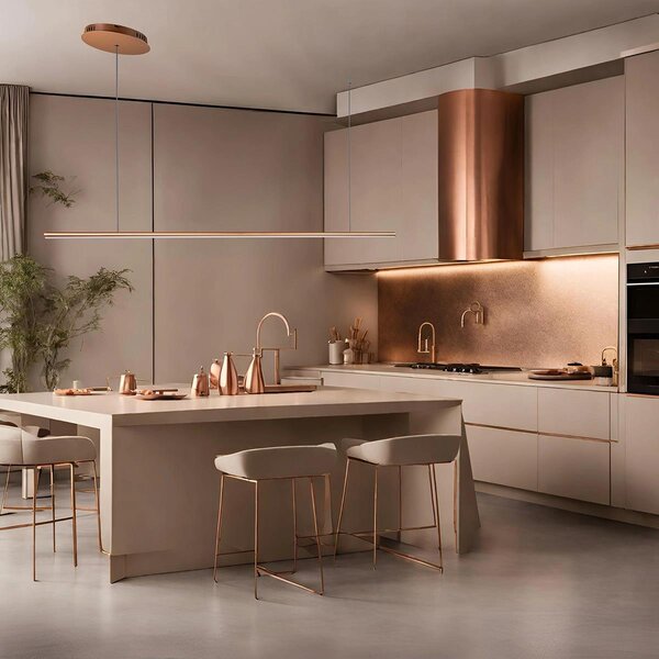 Altavola Design Linea lampă suspendată 1x12 W cupru LA089/P2_100_4k_copper