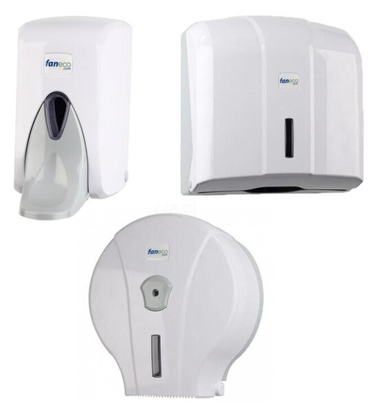 Faneco Pop set de accesorii 3 în 1 alb S5AP4J1-PGWG