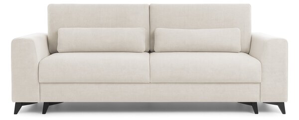 Canapea Extensibilă 3 locuri TIVOLI, cu ladă depozitare, 240x105x95 cm, Crem-Mystery