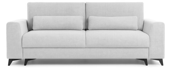 Canapea Extensibilă 3 locuri TIVOLI, cu ladă depozitare, 240x105x95 cm, Gri-Argintiu-Mystery