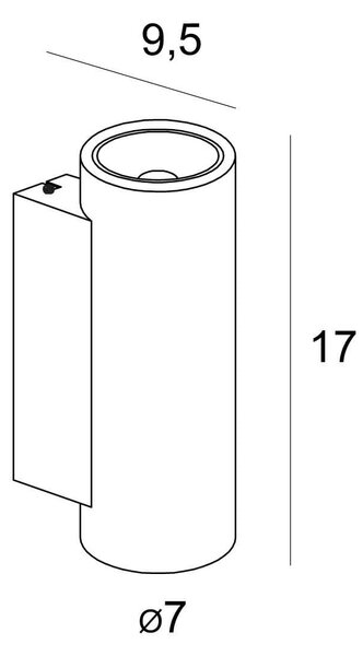 MaxLight lampă de perete 2x10 W bej W0425