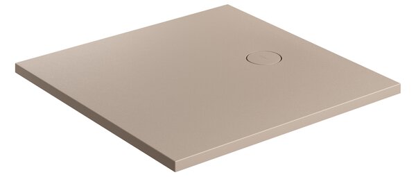 Omnires Aquarock cădiță de duș pătrată cu capac 80x80 cm bej AQUAROCK80-KDB