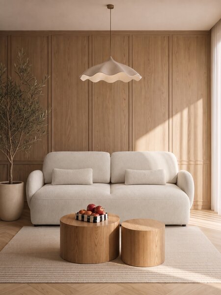 Canapea extensibilă pentru dormit Elora - szenil bej deschis Vibe 06