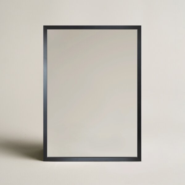 Ars Longa Linea oglindă 73x73 cm pătrat negru LINEA7070-CS