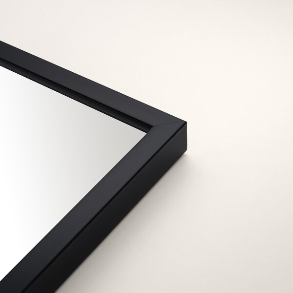 Ars Longa Linea oglindă 103x53 cm dreptunghiular negru LINEA50100-C