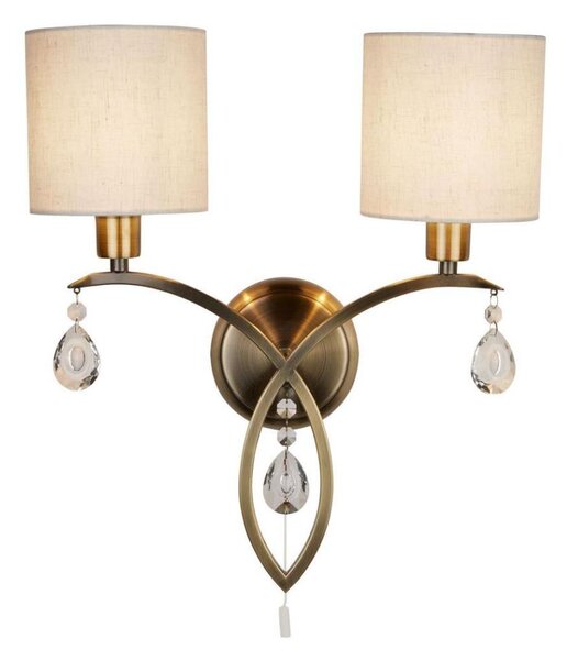 Lampă de perete ALBERTO 2xE14/60W/230V Searchlight 1602-2AB