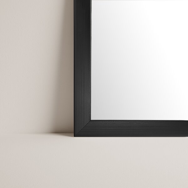 Ars Longa Linea oglindă 73x73 cm pătrat negru LINEA7070-CS