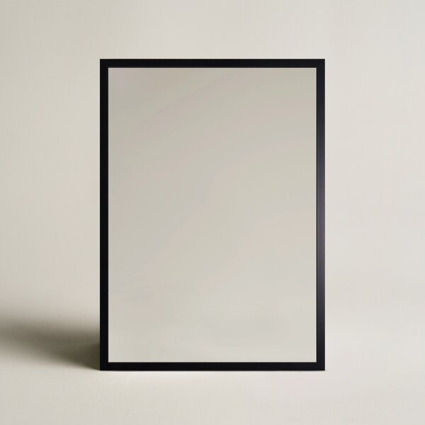 Ars Longa Linea oglindă 103x53 cm dreptunghiular negru LINEA50100-C