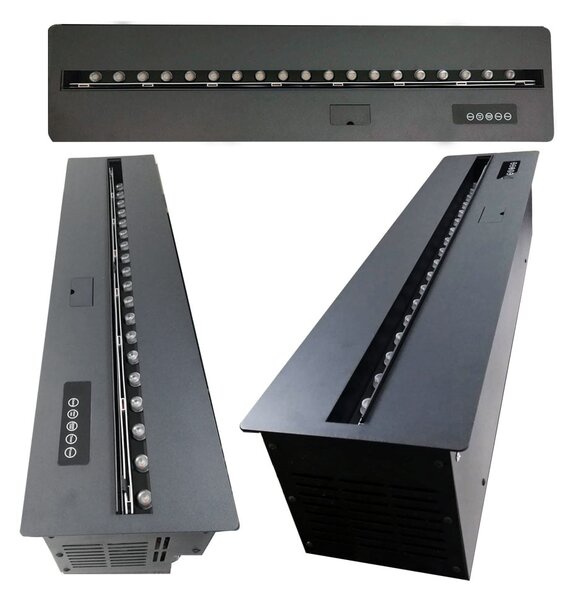 Focar semineu electric 3D cu vapori de apa incorporabil, Led, cu sunet, 8 culori, Wi-Fi cu APP internet, ElectricSun MISTique MARE 150cm