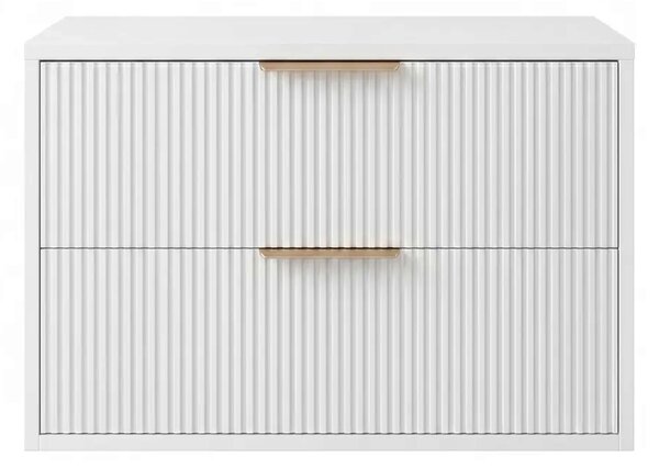 Rea Mono dulap 80x47x48 cm sub chiuveta pe perete alb REA-M0403