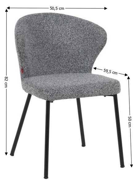 Scaun Living DCM1207CF Gri