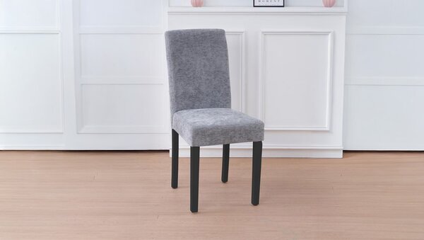 Scaun Living KJC5698 Gri cu Picioare Negre