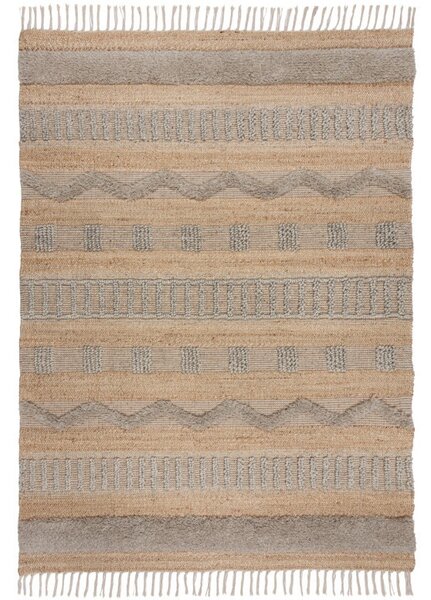 Covor Medina Jute Natural/Gri 160X230 cm, Flair Rugs