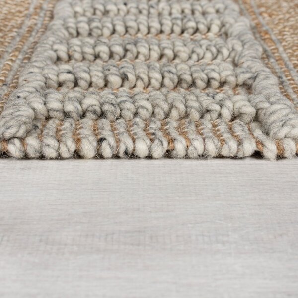 Covor Medina Jute Natural/Gri 160X230 cm, Flair Rugs