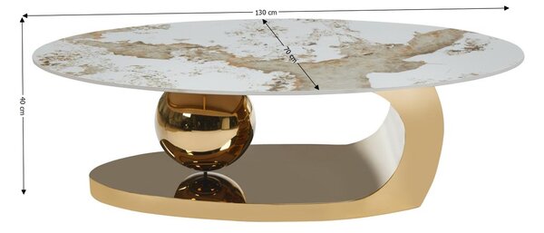 Măsuță Cafea KJCT5330 Pandora/Gold