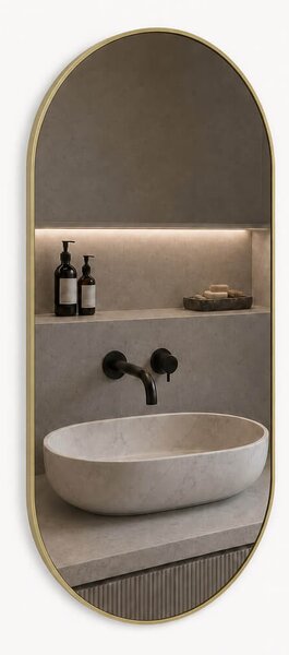 Baltica Design Aluma oglindă 50x70 cm oval auriu 5904107933580