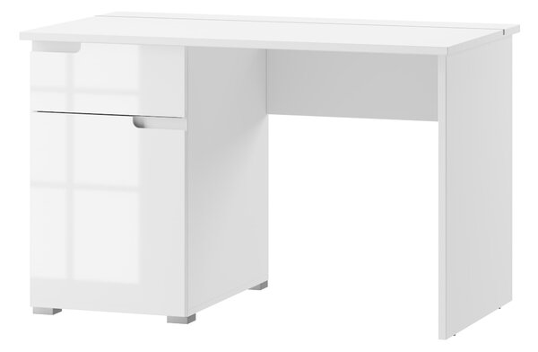 Masă PC Sallosa 14 (alb + alb lucios). Promo -13%. 1068219