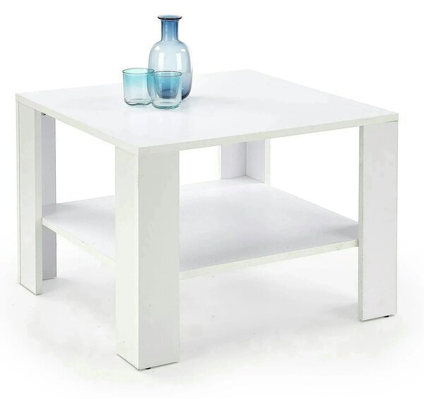 Masuta cafea KWADRO, alb, 70x70x53 cm