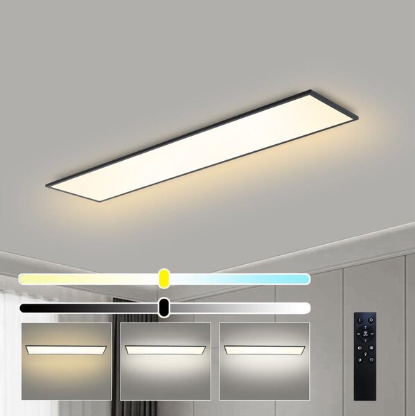 BRILAGI - Corp de iluminat LED dimabil SLIMFRAME LED/58W/230V 120x30 cm negru + telecomandă