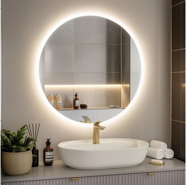 Brilagi - Oglindă LED de baie CUNEO LED/25W/230V diam. 80 cm IP44 CRI 90 cu dimmer + CCT