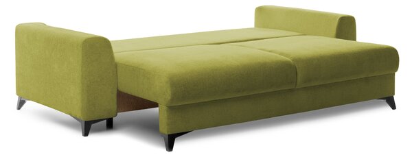 Canapea Extensibilă 3 locuri TIVOLI, cu ladă depozitare, 240x105x95 cm, Verde-Olive-Mystery