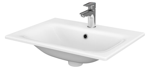 Cersanit Moduo lavoar 60x45 cm dreptunghiular încastrat alb luciu K116-043