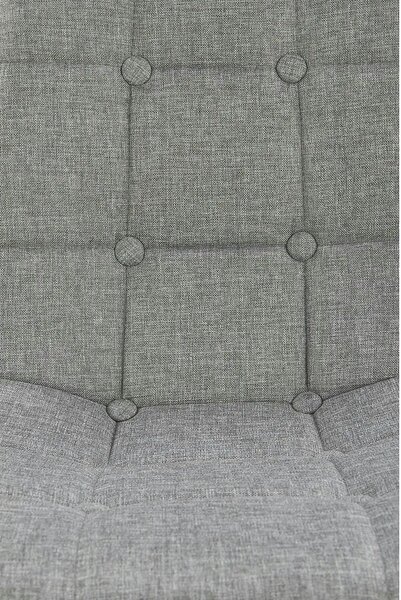 Scaun K316, gri/stejar, stofa clasica/metal, 44x56x87 cm