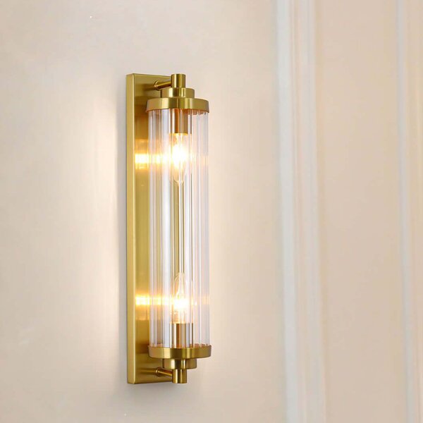 Light Prestige Lorenzo lampă de perete 2x40 W transparent-auriu LP-2960/1WGD