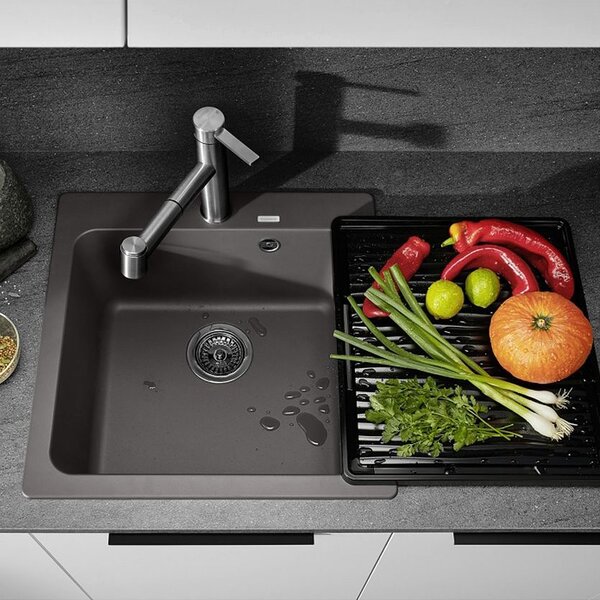 Blanco Naya 5 chiuvetă din granit 51.5x51 cm antracit 526579