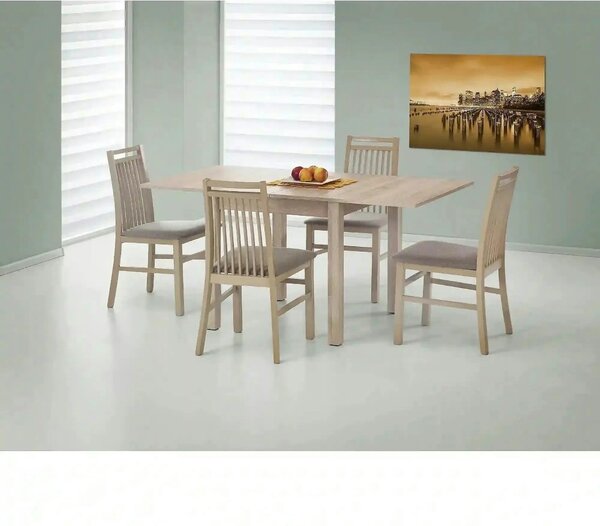 Masa extensibila GRACJAN, stejar sonoma, PAL laminat, 80/160x80x76 cm