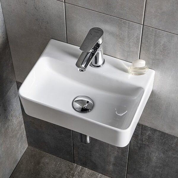 Sapho Small lavoar 36x25 cm dreptunghiular clasică alb luciu AR362