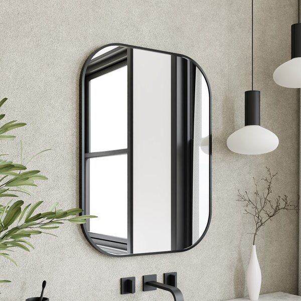Dubiel Vitrum Luis oglindă 60x80 cm oval negru 5905241012841