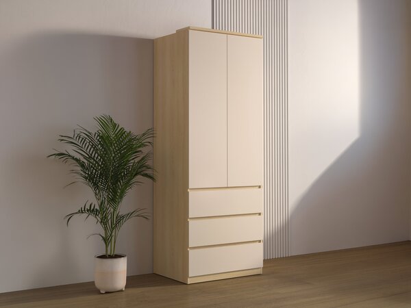 Dulap Nolcala 110Bej, Stejar, 21x8x6cm, Uși dulapUși dulap: Cu balamale