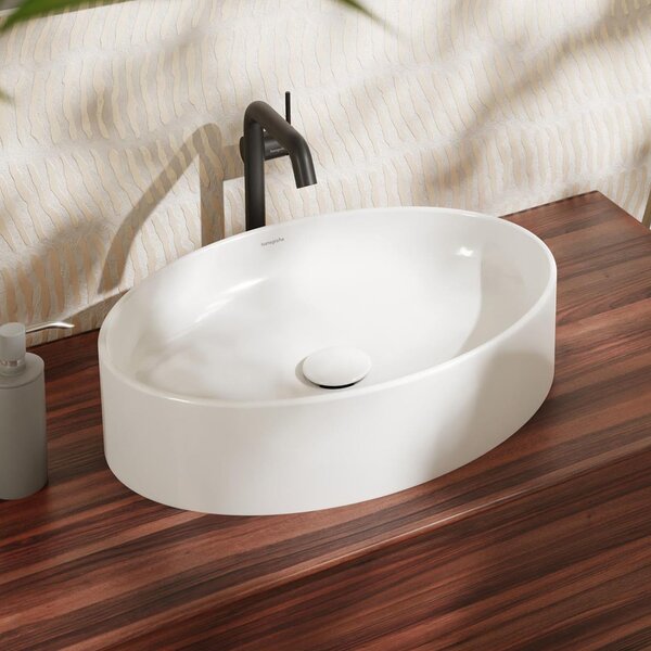 Hansgrohe Xuniva D lavoar 55x40 cm ovale de blat alb mat 60165450