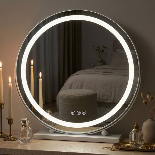 Oglindă LED MAKE-UP White 50 cm