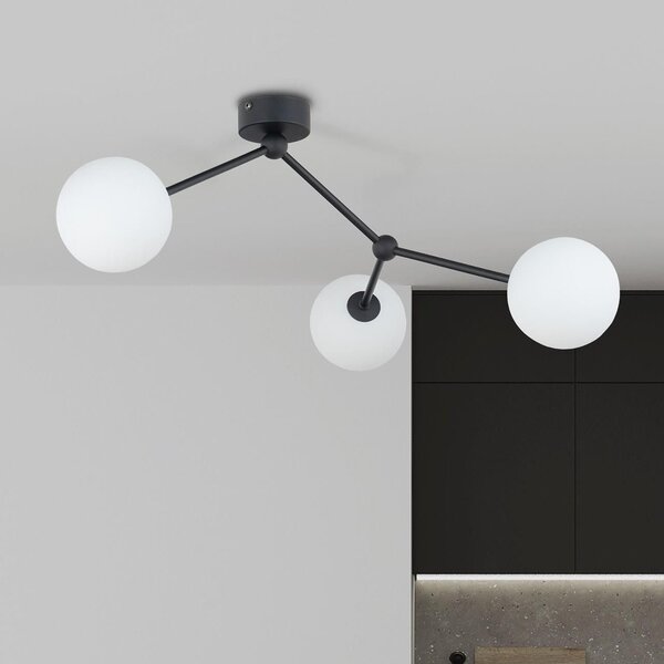 TK Lighting Fairy lampă de tavan 3x6 W alb-negru 4854