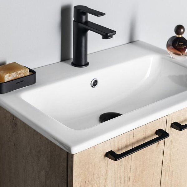Sapho Practico lavoar 60x40 cm dreptunghiular mobilier alb luciu 44060