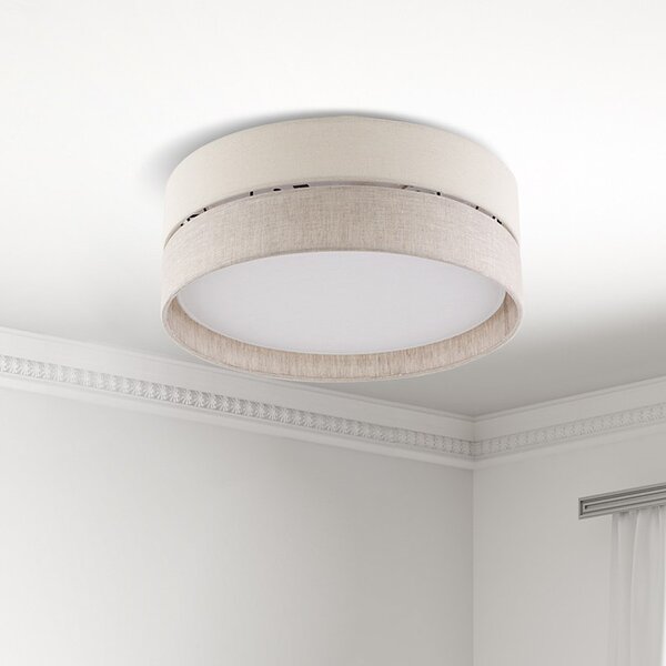 TK Lighting Eco plafon 3x15 W alb-gri-bej 5775