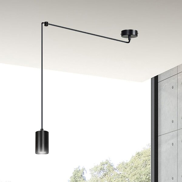 Emibig Traker lampă suspendată 1x8 W negru 524/1