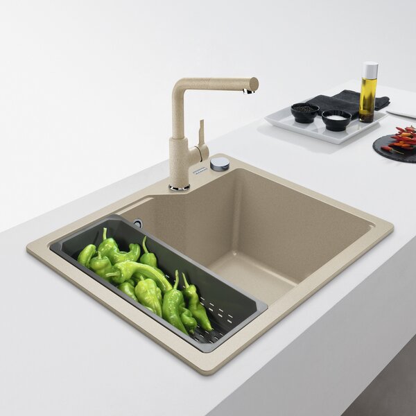 Franke Urban chiuvetă din granit 56x50 cm bej 114.0687.255