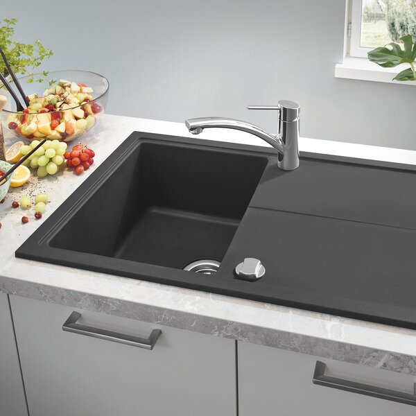 Grohe K400 chiuvetă din granit 86x50 cm negru 31640AP0