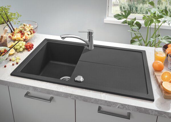 Grohe K400 chiuvetă din granit 86x50 cm negru 31640AP0