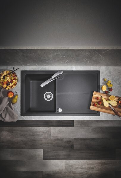 Grohe K400 chiuvetă din granit 86x50 cm negru 31640AP0