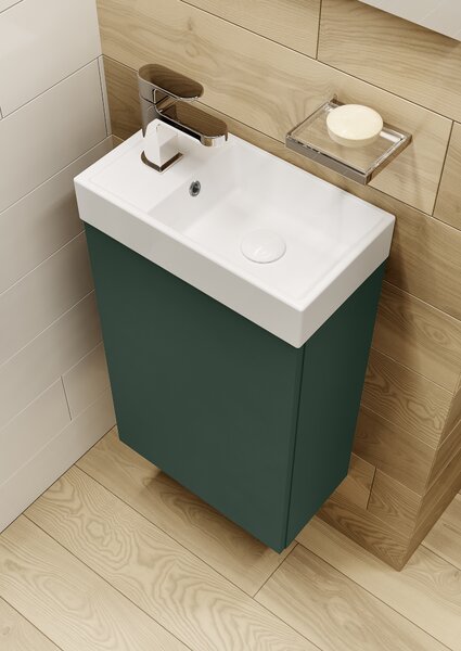 Elita Young Basic lavoar cu dulap 40.2 cm verde RE168993007010